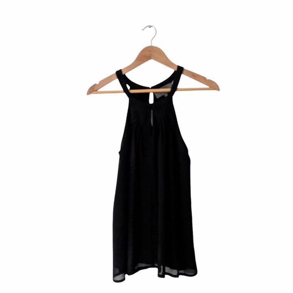 Anthropologie Sunday in Brooklyn Black Halter Trapeze Tank - Picture 1 of 5